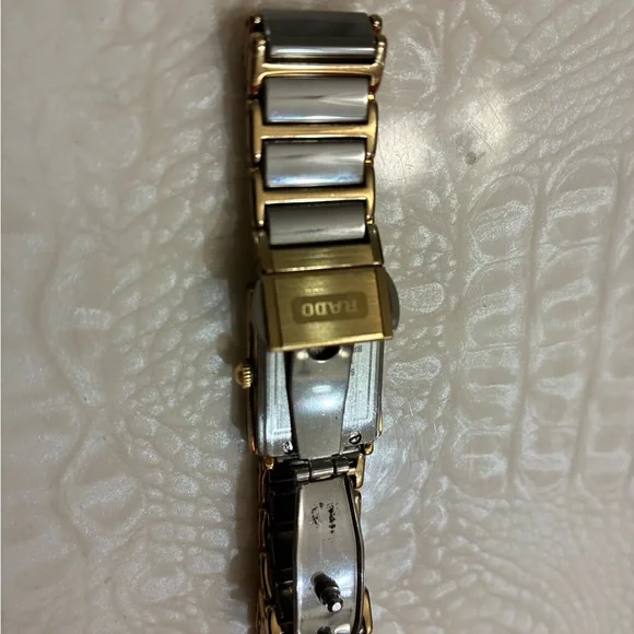 Rado Gold and Black Square Dial Watch - Picture 8 of 10